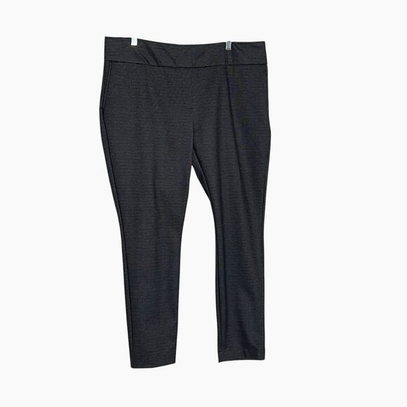 Dalia Dress Pants Size XL Pull On Charcoal Gray Stretch Ponte Knit Comfort - Picture 1 of 10